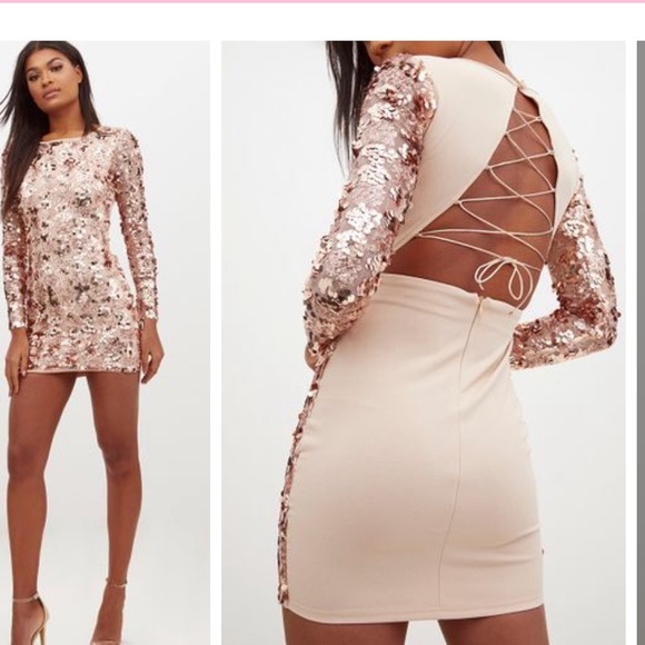 Rose gold dress - Picture 2 of 2